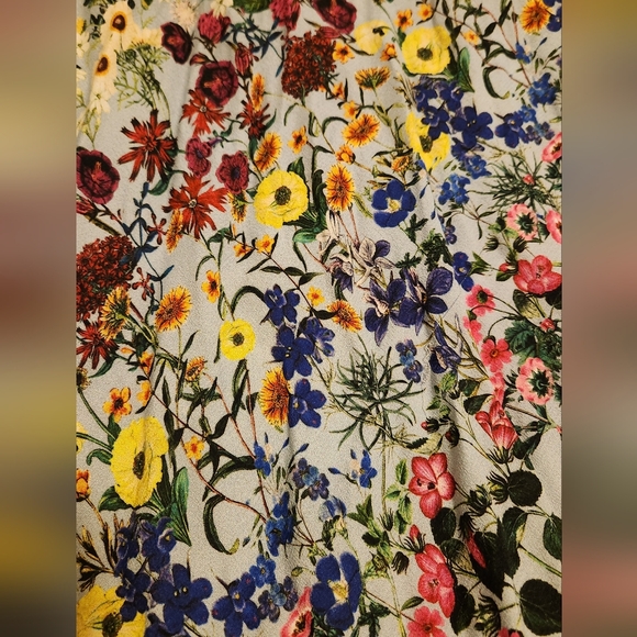 Italian Colorful Floral Haulter Dress - S - Picture 7 of 10